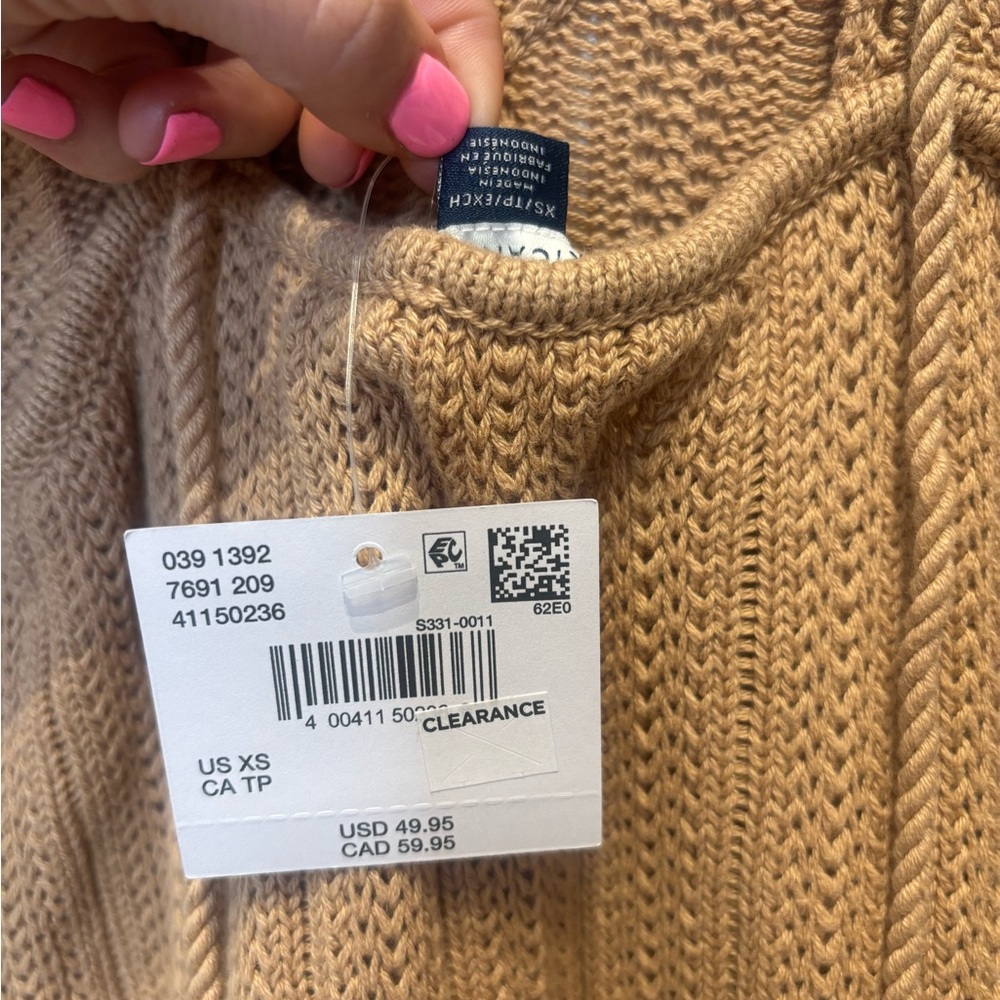 American Eagle Outfitters Tan Knit Midi Dress - Picture 3 of 4